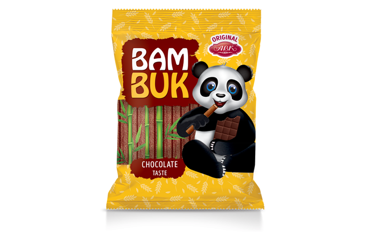 بیسکویت رولی شکلاتی 200 گرمی بام بوک Bambuk